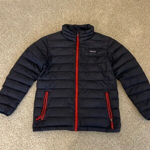 Patagonia down jacket - youth 12 - navy
